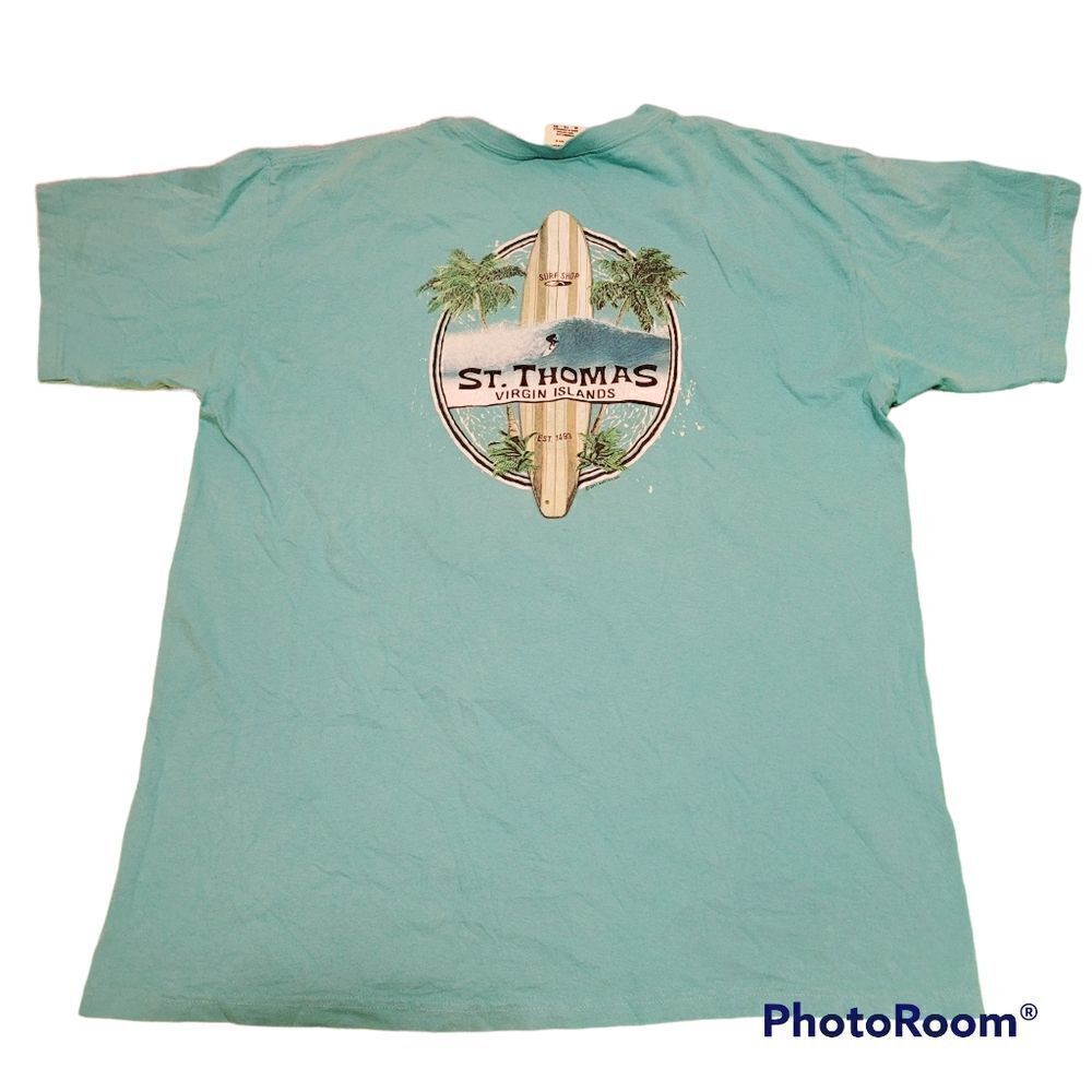 2011 St. Thomas Virgin Islands blue top tee t-shirt